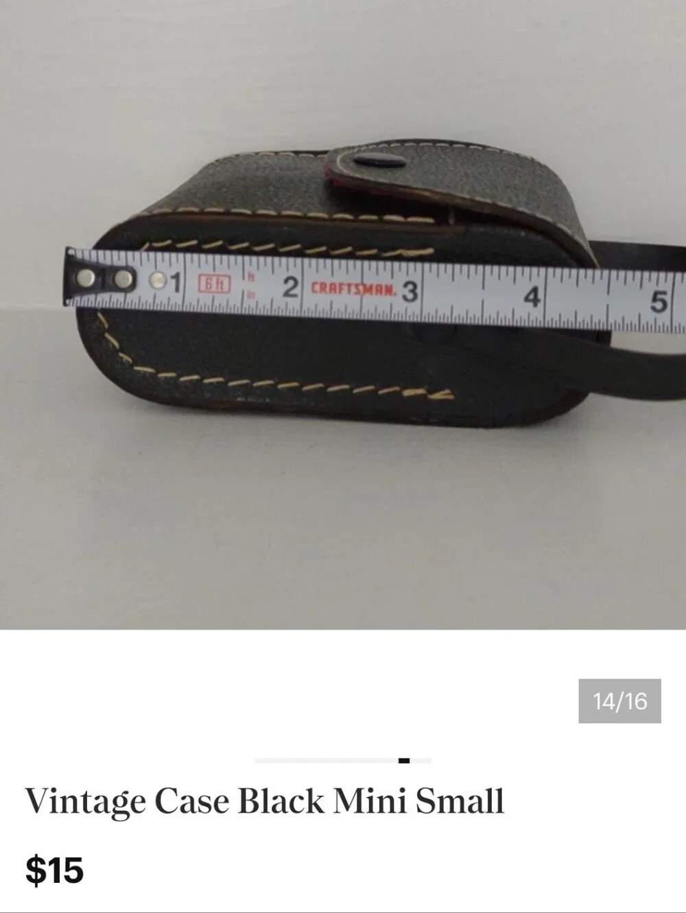 Vintage Case Black Mini Small